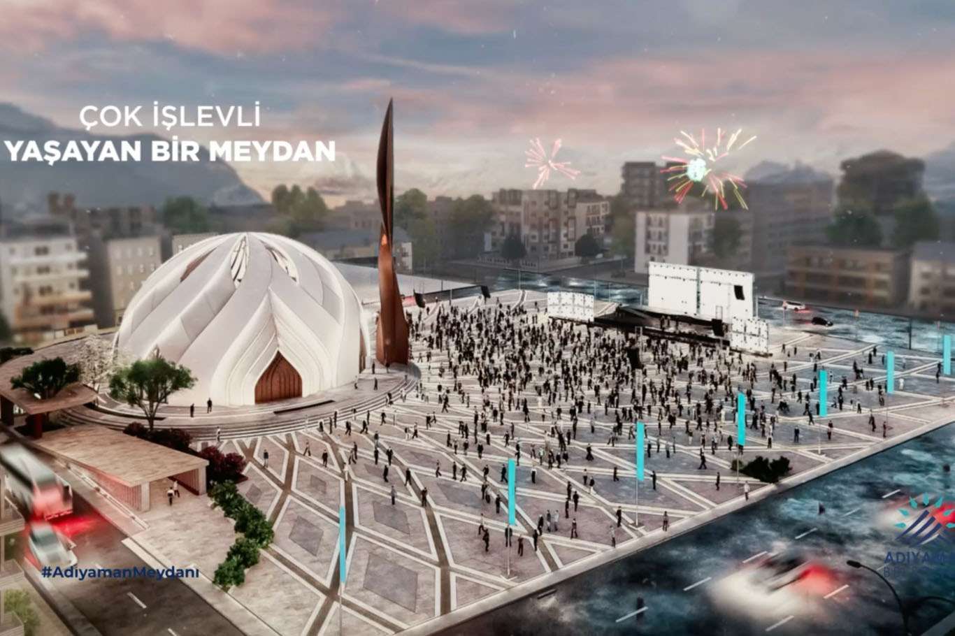 Adıyaman kent meydanı projesi beğeniye sunuldu Adıyaman kent meydanı projesi beğeniye sunuldu
